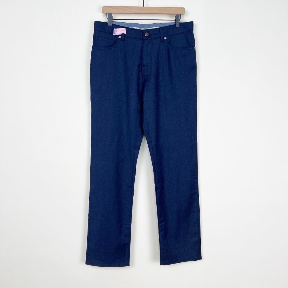 Ermenegildo Zegna 100% Wool Trousers Straight Leg Pants Designer Preppy Luxury - Picture 2 of 16